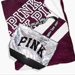 PINK SEQUINS BLACK FRIDAY TOTE